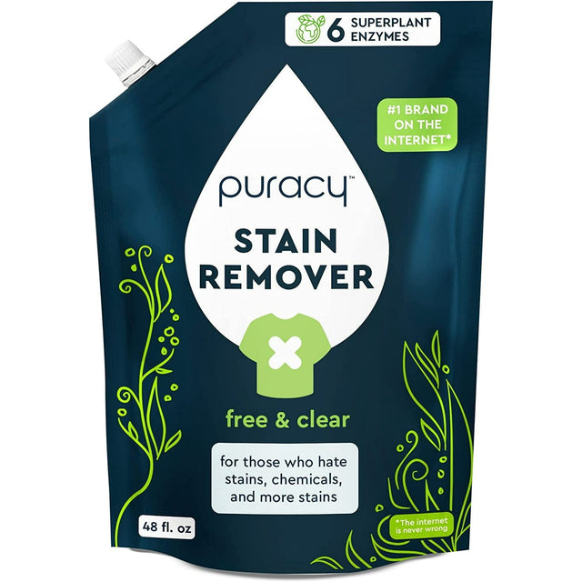 Laundry Stain Remover Refill, Free & Clear, 48 fl.oz. U3